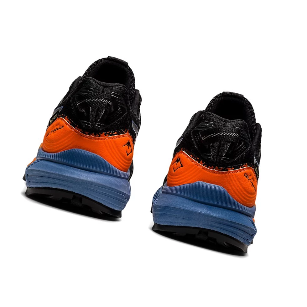 Férfi Asics GEL-Trabuco 10 GTX Trail Futócipő Fekete Kék | FMTX92157